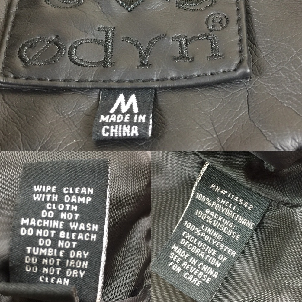 NWOT ODYN Faux Leather Moto Floral Jacket Size M - Picture 10 of 12
